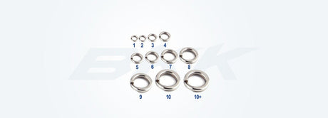BKK Stainless Steel Split Rings