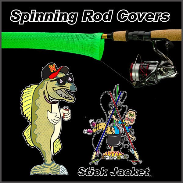 Stick Jacket Rod Cover (Spinning) Red