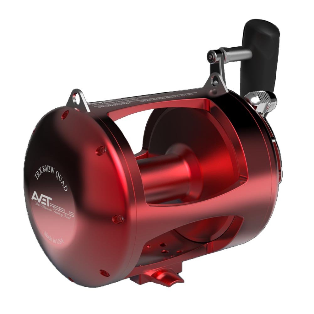 Avet T-Rx 80W 2-Speed Lever Drag Big Game Reel Red