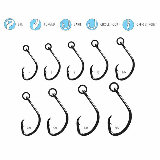 Eagle Claw TroKar 619H Magnum Circle Offset Hooks : : Sports,  Fitness & Outdoors