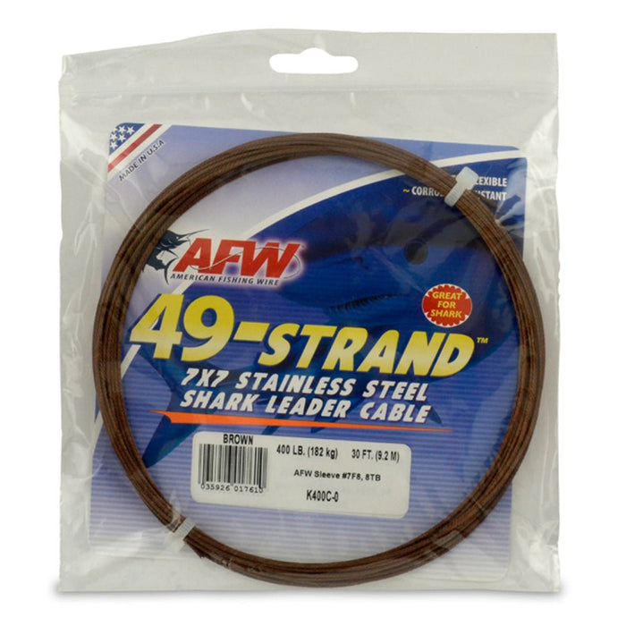 AFW Stainless Steel 49 Strand Cable 30ft Camo