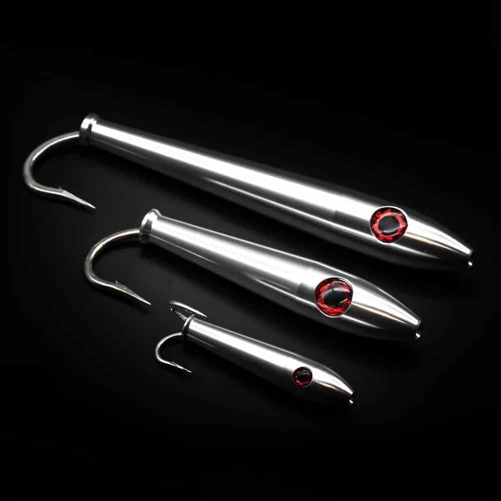 big eye tuna fishing lures Red Stainless Steel Stick making it effective at any trolling speed Red Eye Aluminum Tuna Stick