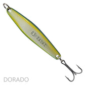 Salas 6X heavy yoyo iron jig in a dorado color