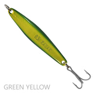 Salas 6X heavy yoyo iron jig in a green yellow color