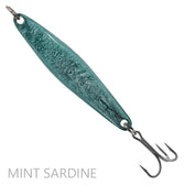 Salas 6X heavy yoyo iron jig in a mint sardine color