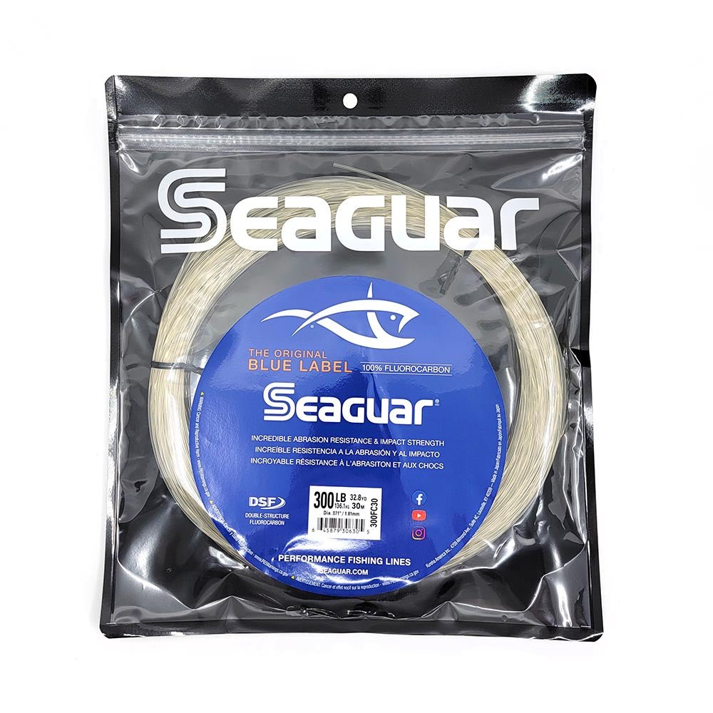 Seaguar Blue Label Big Game 30meter Fluorocarbon Leader (200Pounds)