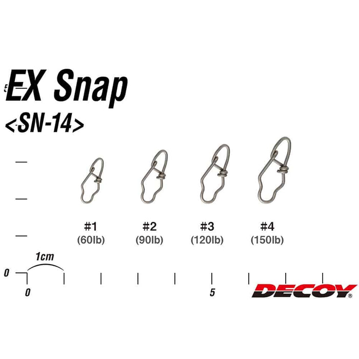 Decoy SN-14 EX Lure Snaps 7-Pack