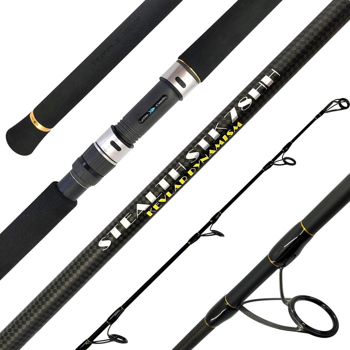 Temple Reef Stealth 2pc Spinning Rods